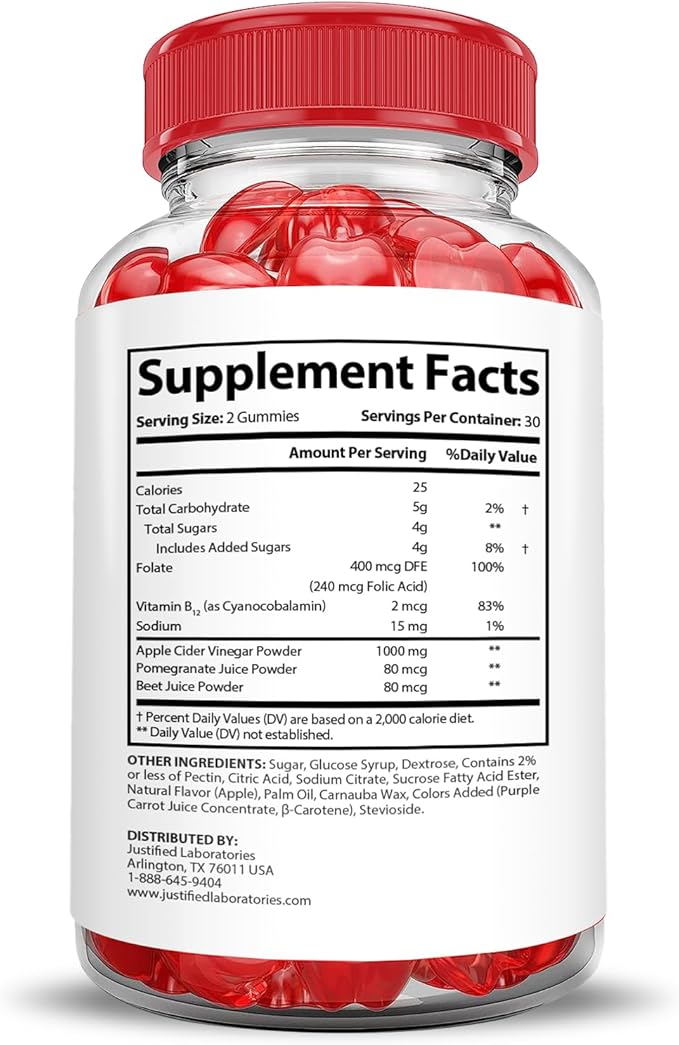 (2 Pack) Vital Grow XL Performance Gummies 1000MG Advanced Formula Formulated with ACV Pomegranate Beet Juice Powder B12 Vegan Non GMO 120 Gummys