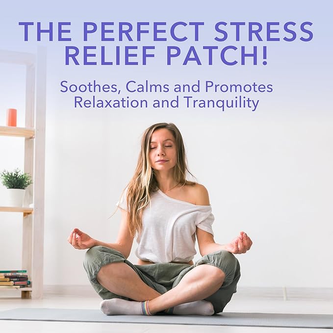 Laki Naturals Relax Patch (Pack of 8) | Natural Plant-Based Ingredients for Stress and Worry | Calming Formula for Better Sleep