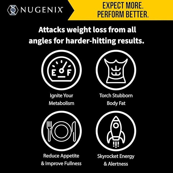 Nugenix Thermo-X: Thermogenic Fat Burner Supplement for Men, Extreme Metabolic Accelerator, 120 Count