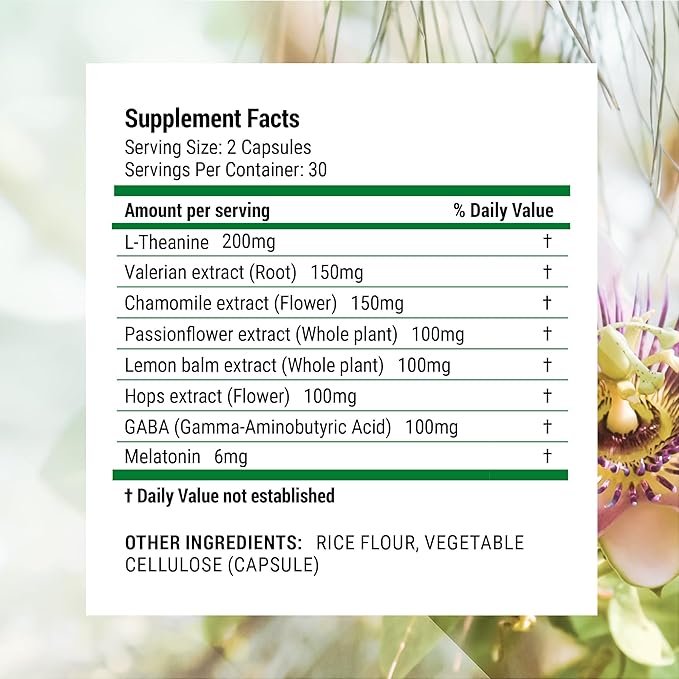 Luna Sleep Aid - Non-Habit Forming Natural Sleeping Pills for Adults with Naturally Sourced Ingredients - Valerian Root, Melatonin, Chamomile, Lemon Balm, and More - 120 Vegan Capsules