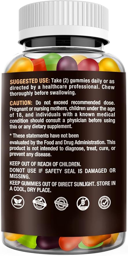 Rich in Omega 3 6 9 Gummies Hemp Essential Fruit Gummy
