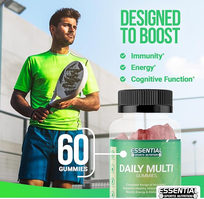 Adult Multivitamin for Men & Women | 60 Gummies | Vitamins A, C, D, E, B-6 and B-12 | 30 Day Supply