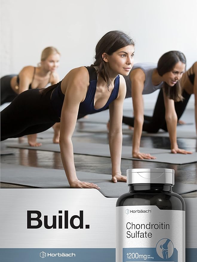 Horbaäch Chondroitin Sulfate 1200mg | 120 Capsules | Non-GMO & Gluten Free Supplement