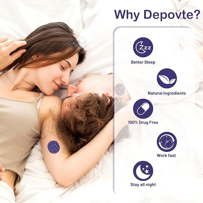 Sleep Patches 60pcs with Melatonin, Lavender and Chamomile, Extra Strength, Overnight Application