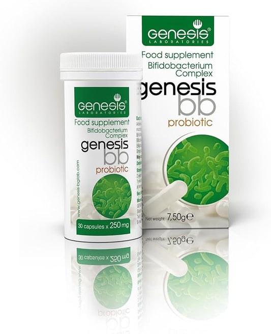 Genesis Bifidobacterium Complex BB Probiotic 14 Capsules of 240 Mg Travel Pack