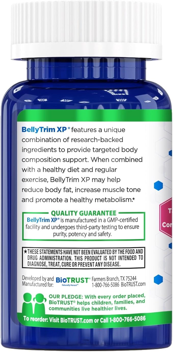 BioTrust BellyTrim XP Advanced CLA Toning Supplement, Conjugated Linoleic Acid (60 Servings)