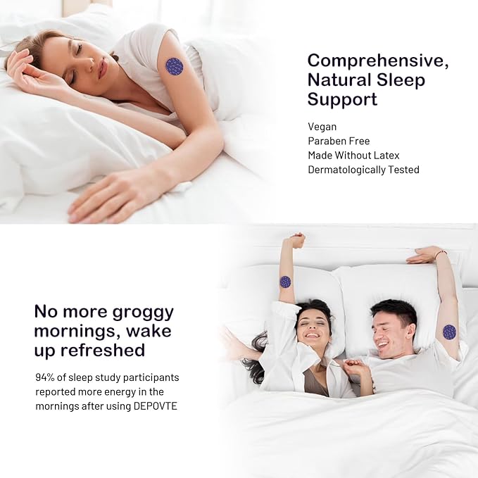 Sleep Patches 60pcs with Melatonin, Lavender and Chamomile, Extra Strength, Overnight Application