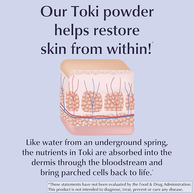 Lane Innovative - Toki Powder, Collagen Supplement for Skin, Collagen Peptides for Anti-Aging, Anti-Wrinkle Formula, Helps Reduce Age Spots, Peptides for Youthful Skin (30 Servings)