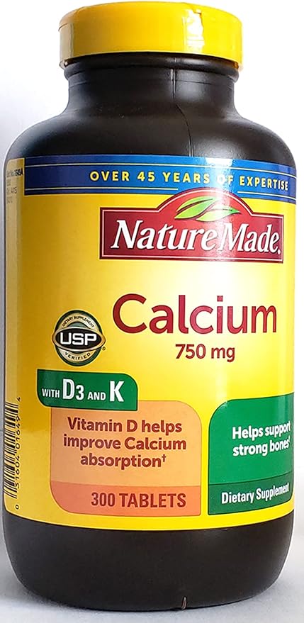 Nature Made Calcium 300 Tablets 750 MG with D3&K