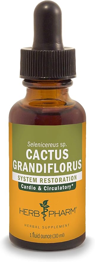 Herb Pharm Cactus Grandiflorus Liquid Extract for Cardiovascular Circulatory Support - 1 Ounce