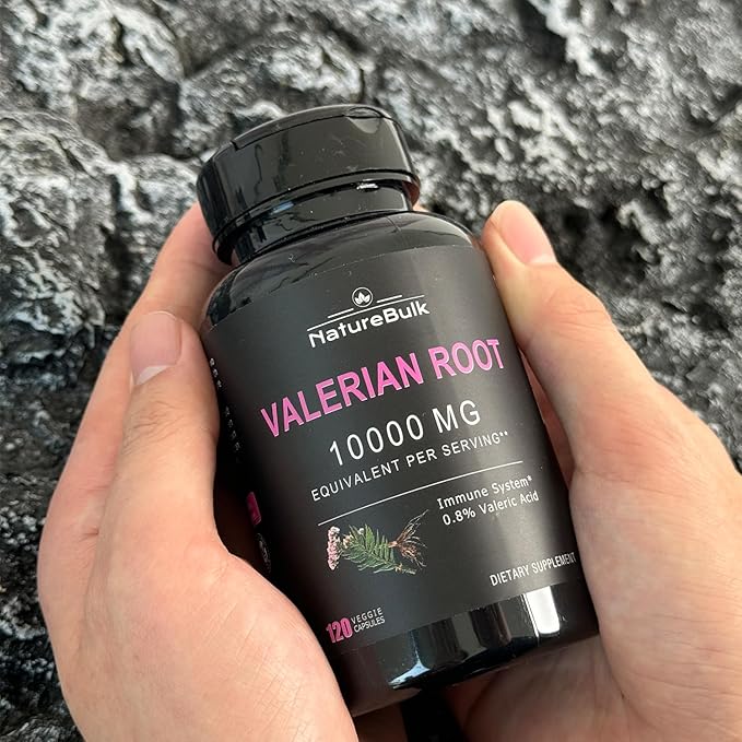 Valerian Root Capsules -Equivalent to 1,0000mg, 4X Concentrated Extract - Highly Concentrated, 120 Capsules