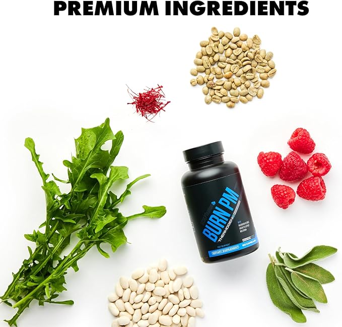 Sculpt Nation by V Shred Burn PM - Night Time Fat Burner - Appetite Suppressant and Weight Loss Support - Raspberry Ketones, Green Coffee Bean Extract, Melatonin - 60 Gluten Free Capsules