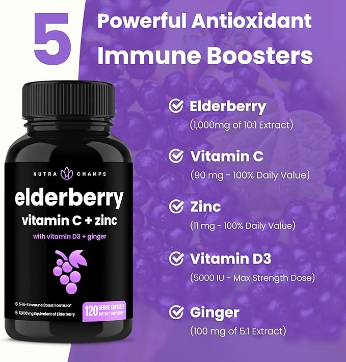 NutraChamps Elderberry and Echinacea Bundle