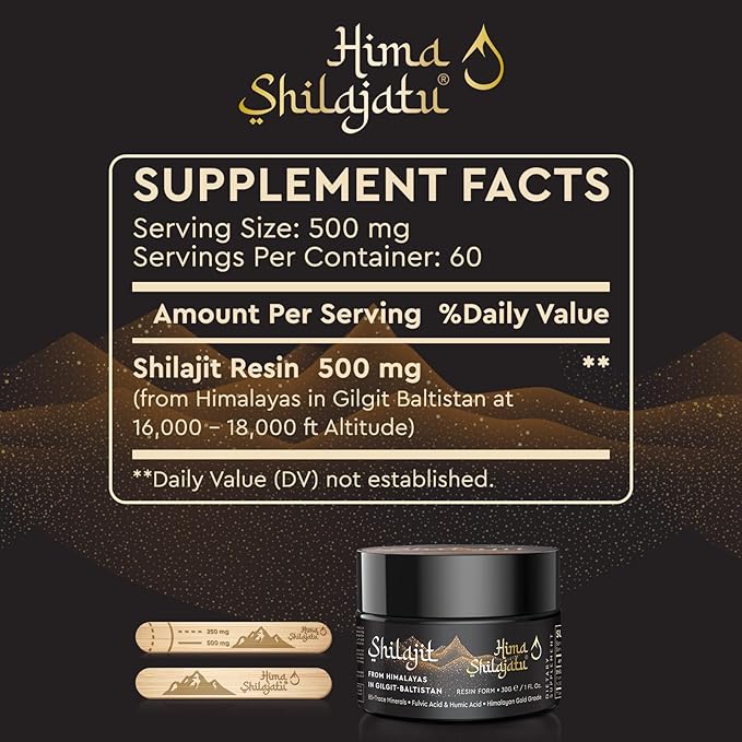 Shilajit Purest Himalayan Shilajit Resin - Gold Grade 100% Pure Shilajit with Fulvic Acid & 85+ Trace Minerals Complex for Energy & Immune Support, Pack of 3 (6 Months Supply)