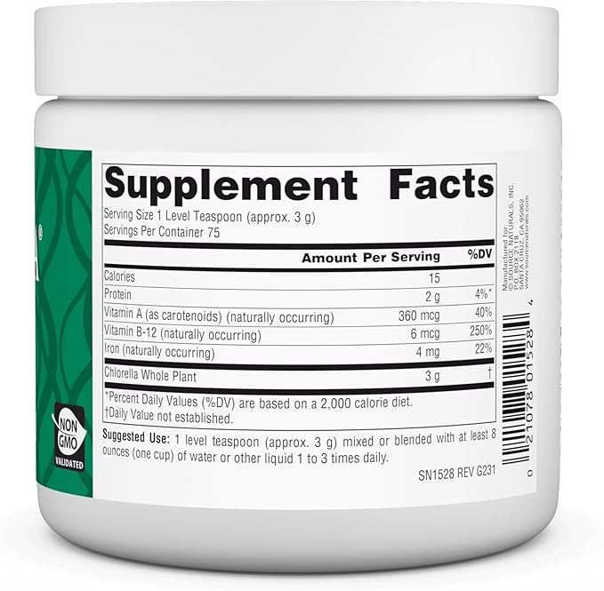 Source Naturals Chlorella, from Yaeyama Powder, 8 Ounce