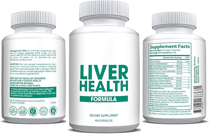 Pure Liver Health | Liver Detox & Cleansing Repair Formula with Natural Nutrients