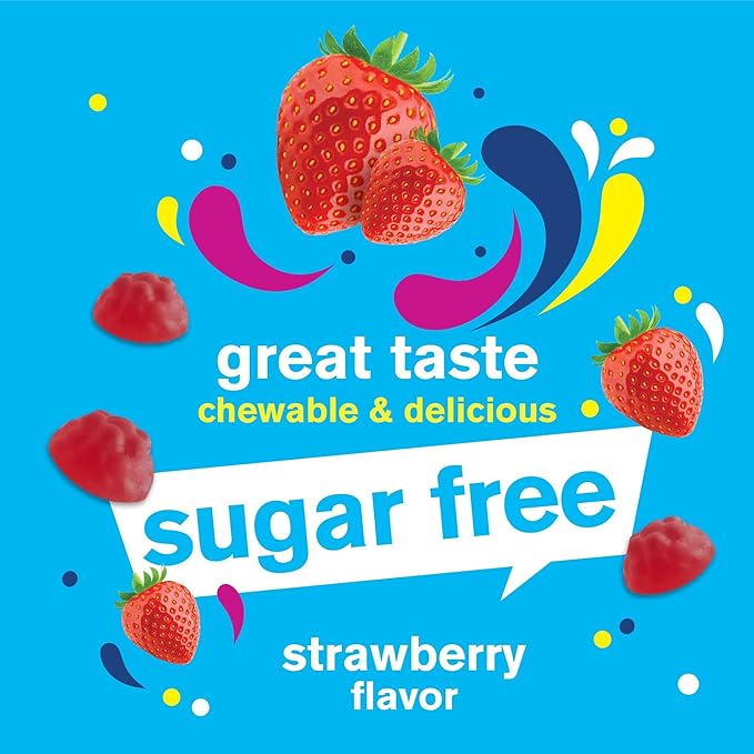Vitamin B Complex Sugar Free Gummies | with Vitamin C, Folic Acid | Immune and Energy Support | Strawberry Flavor | 60 Count
