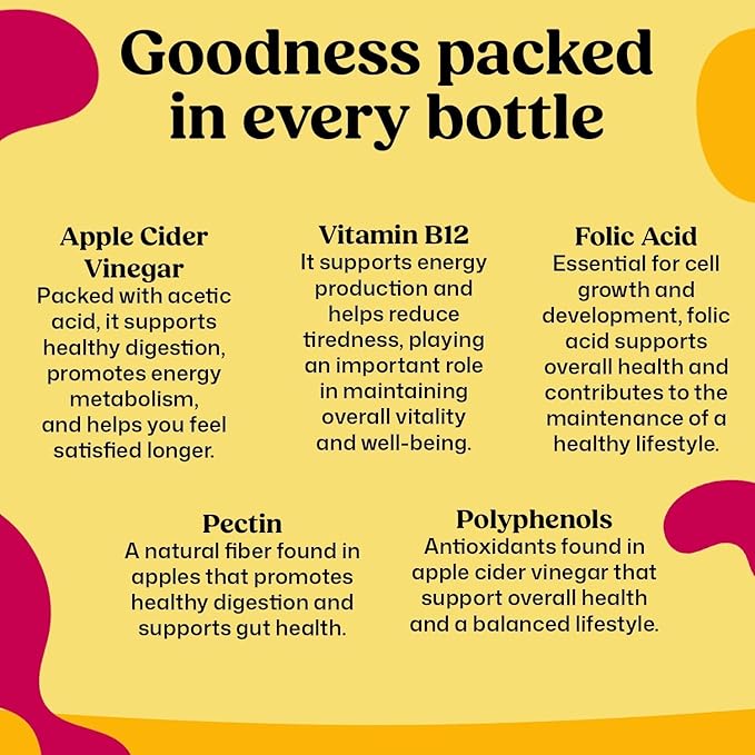 ColonBroom Apple Cider Vinegar Gummies for Women, 60 Gummies, 30 Day Supply, Vegan, Non-GMO Supplement – Supports Body Composition, Boost Metabolism & Improves Digestive Wellness