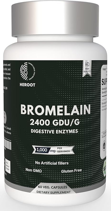 Bromelain 500mg | 2400 GDU/gram | Joint Support & Healthy Digestion | Non-GMO | Gluten Free 120 Capsules