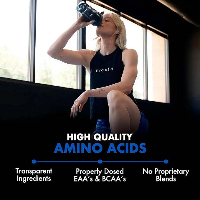 Evogen Amino K.E.M. - EAA & BCAA Powder Pump Volumizer | BCAAs Amino Acids Supplement for Blood Flow, Muscle Growth, & Hydration | Sour Candy | 30 Servings
