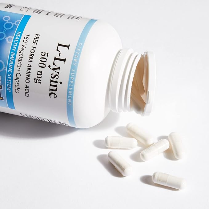Natural Factors, L-Lysine 500 mg, 180 Vegetarian Capsules