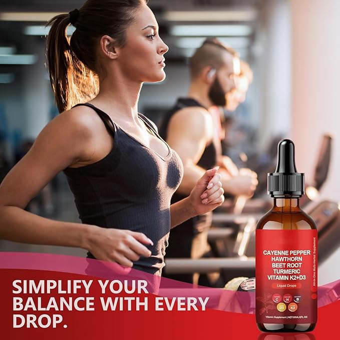 Cayenne Pepper Organic, Liquid Cayenne Pepper Drops for Turmeric,Panax Ginseng, Beet Root Powder,Ceylon Cinnamon and More Herbals - 2 Fl Oz (1)