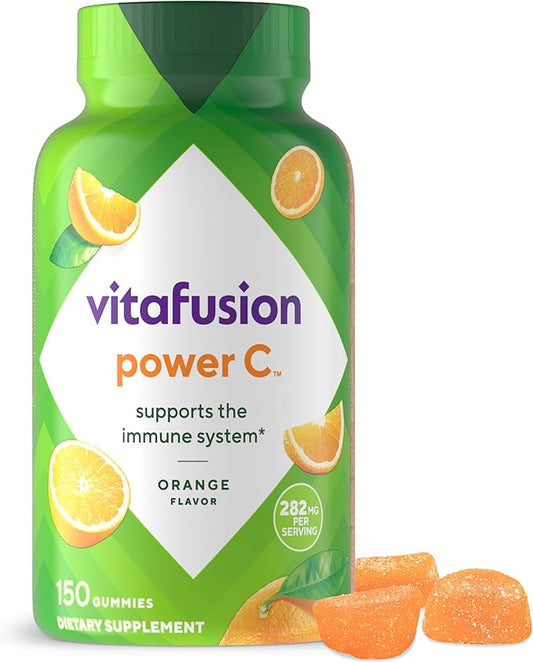 Vitafusion Power C Gummy Immune Support* with Vitamin C, Delicious Orange Flavor, 63ct (21 Day Supply)