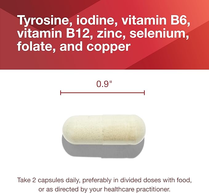 Protocol Ortho Thyroid - Supports Healthy Thyroid Function* - with Ashwagandha, Zinc & Selenium - Non-GMO & Kosher - 90 Veg Capsules