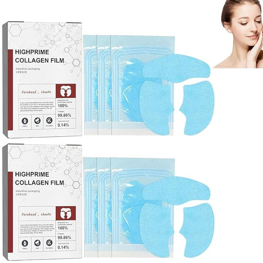 Skynpure - Pure Collagen Films,Skyn pure - Pure Collagen Films, High prime Collagen Film for Face, Korea Highprime Collagen Soluble Film, Collagen Hydrating Face Mask (2 box)