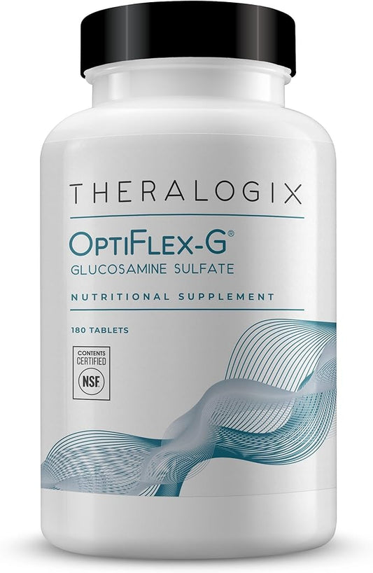 Theralogix OptiFlex-G Glucosamine Sulfate - 90-Day Supply - Joint Support Supplement - Supports Joint Health for Men & Women - Glucosamine Joint Supplement - NSF Certified - 180 Tablets