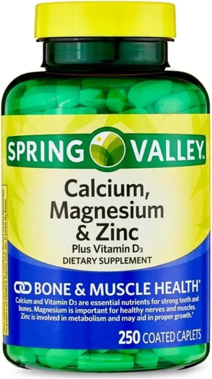 Calcium Magnesium Zinc with Vitamin D3 | Calcium Supplement | Calcium Magnesium Zinc | Calcium 600 mg with vitamin D3 | Calcium Magnesium Supplement + STS Sticker.