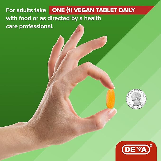 DEVA Vegan Glucosamine MSM & Chondroitin + Turmeric, CMO, Boswellia, Hyaluronic Acid & More, Improved Non-Animal Formula, 90 Tablets