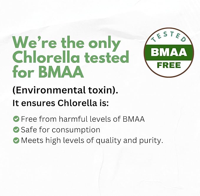 Chlorella Capsules Organic 3000 mg - Cracked Cell Wall Blue Green Algae Supplement - Best Natural Detox Cleanse - Plant Vitamins Minerals Chlorophyll Vegan Protein Powder Pills - Made in USA