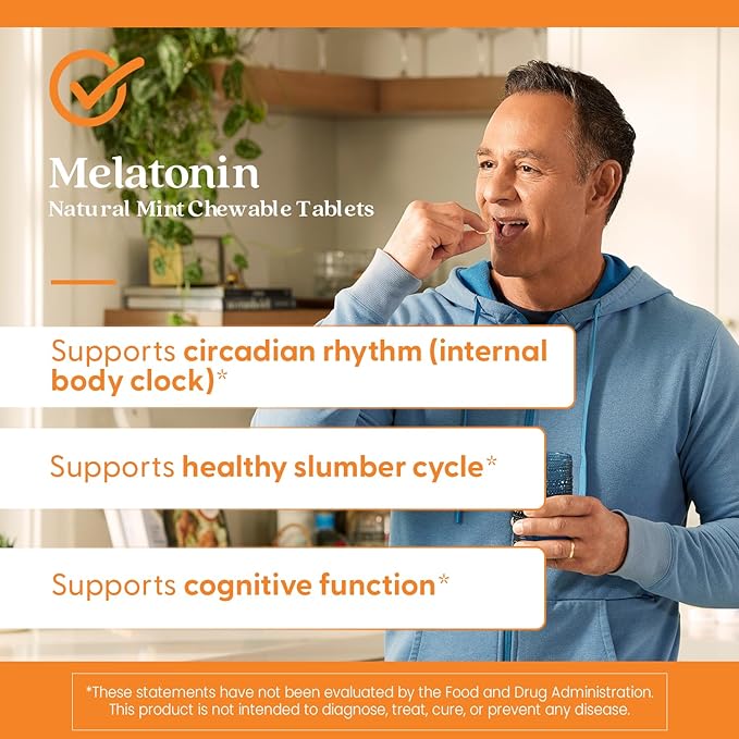 Doctors Best Melatonin, Sleep Support, Non-GMO, Gluten Free Vegan, Natural Mint Flavor 120 Chewable Tablets