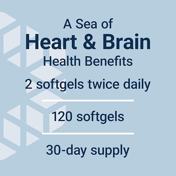 Super Omega-3 EPA/DHA Fish Oil, Sesame Lignans & Olive Extract - For Heart & Brain Health – For Inflammation & Cholesterol Management – Gluten-Free, Non-GMO – Lemon Flavor 120 Softgels