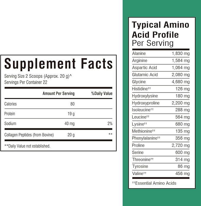 Bovine Collagen Peptides Powder 16oz