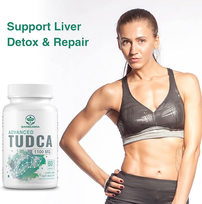 TUDCA 1100mg for Liver Cleanse Detox and Repair, 3rd Party Tested Advanced TUDCA Supplements, Ultra Strength Bile Salt TUDCA Liver Supplement, 180 Capsules (Pack of 3)
