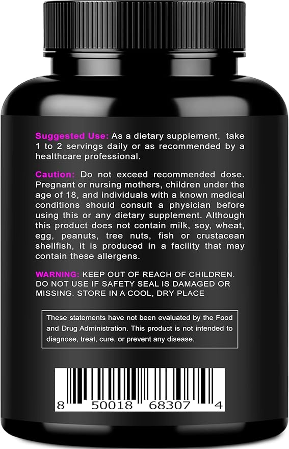 Multi Collagen Peptides Powder Capsules - Hydrolyzed Collagen Peptides Types (I, II, III, V & X) - Collagen Supplements for Hair, Skin & Nails - 120 Capsules