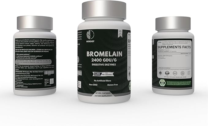 Bromelain 500mg | 2400 GDU/gram | Joint Support & Healthy Digestion | Non-GMO | Gluten Free 120 Capsules
