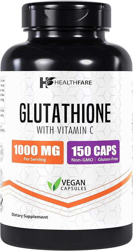 Glutathione Supplement, 1000mg | 150 Veg Capsules | Non-GMO | Gluten-Free| Made in USA