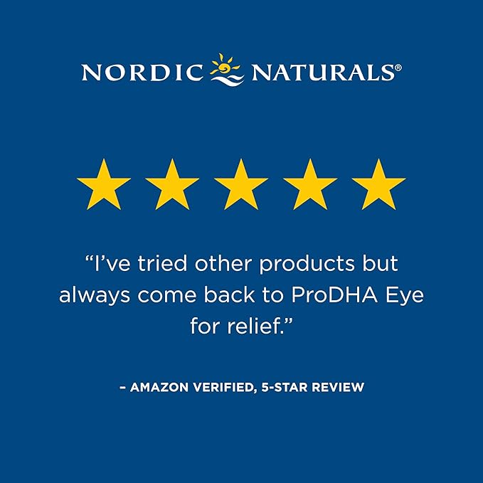 Nordic Naturals ProDHA Eye - Fish Oil, 360 mg EPA, 845 mg DHA, 20 mg FloraGLO Lutein, 4 mg Zeaxanthin, Support for Neurological Function and Long-Term Eye Health*, 60 Soft Gels