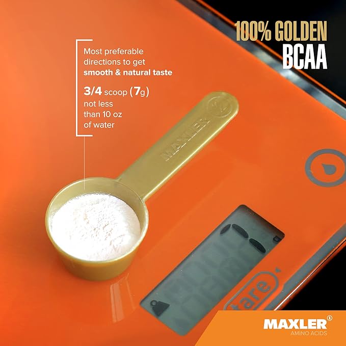 Maxler 100% Golden BCAA Powder - Intra & Post Workout Recovery Drink for Accelerated Muscle Recovery & Lean Muscle Growth - 6 g Vegan BCAAs Amino Acids - 60 Servings - Fruit Punch