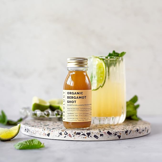 100% Organic Bergamot Juice 12 Daily Shots (60ml) - Supports Immunity and Collagen Production - High in Vitamin C and Bio-active Flavonoids - Straight from Farm in Italy - Undiluted - No Added Sugar