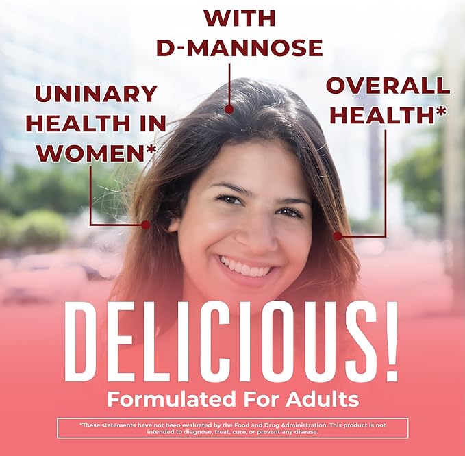 Organic Cranberry Gummies by MaryRuth's | 500mg Cranberry Supplement | Urinary Tract Health for Women | with D Mannose | Traditional Use | USDA Organic | Vegan | Non GMO | 30 Servings