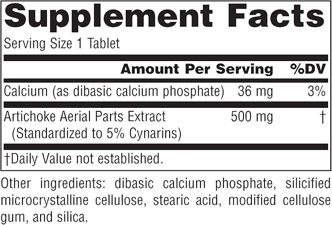 Source Naturals Artichoke Extract 500mg, 180 Tablets