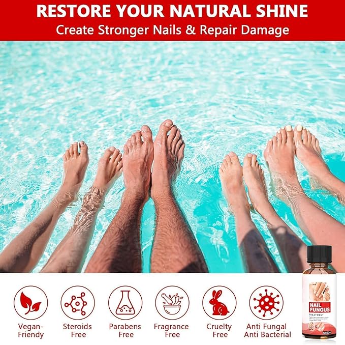 Toenail Fungus Treatment Extra Strength, Nail Fungus Treatment for Toenail, Toe Nail Fungus Treatments for Athletes Foot,Thick, Broken & Damaged, Natural Plant Extracts Gently & Safely