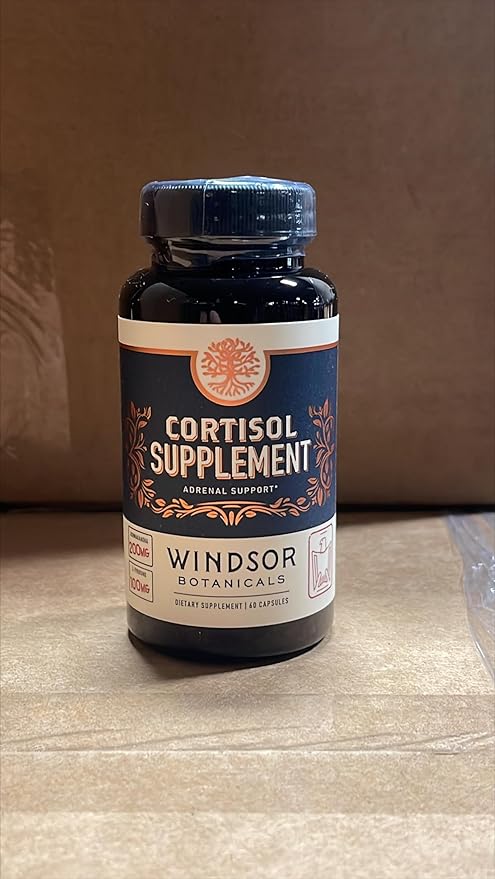 WINDSOR BOTANICALS Cortisol Blocker and Liquid Melatonin 3mg General Wellness Bundle