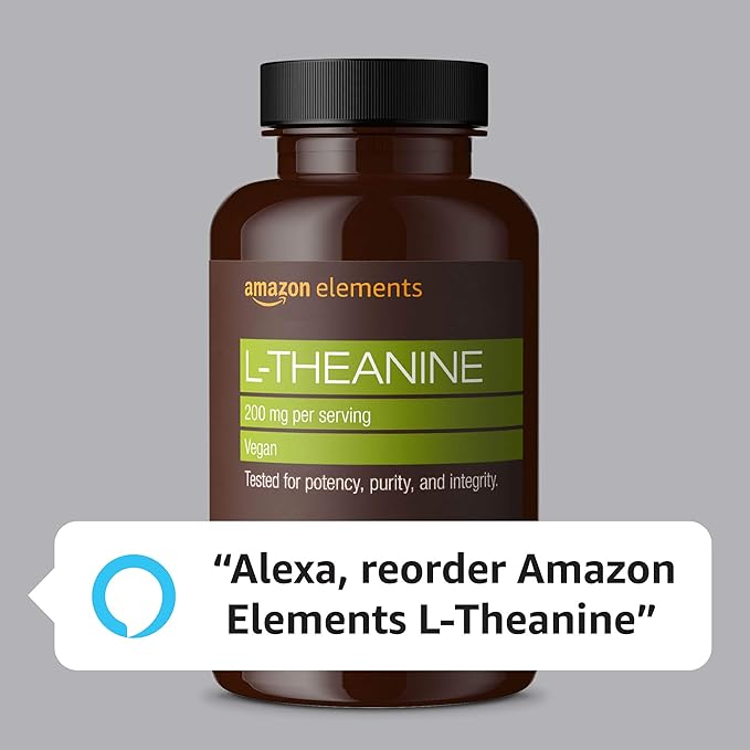 Amazon Elements Theanine 200mg 60 Capsules