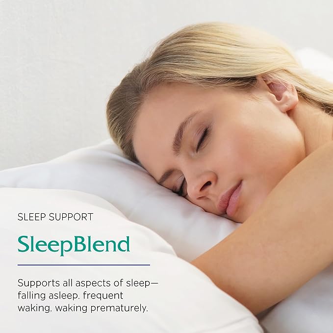 Vitanica SleepBlend - Sleep & Relaxation Support for Women - Herbal Supplements with Melatonin, Valerian Root, Vitamin B2 & B12 & Magnesium - Pro Logo - 15 Vegan Caps