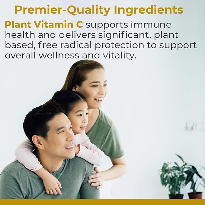 Premier Research Labs Vitamin C Supplement - Natural Vitamin C, Whole Food Vitamin C, Essential C Complex, Pure with Bioflavonoids & Organic Ingredients - 60 Vegetarian Capsules